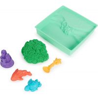 Kinetic Sand krabica tekutého piesku s podložkou zelená 2