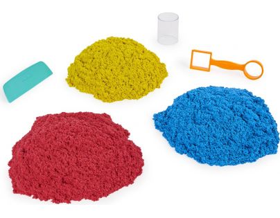 Kinetic Sand kýblik s náčiním a pieskom