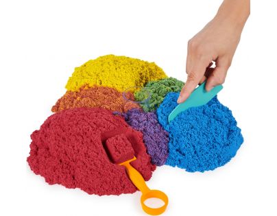 Kinetic Sand kýblik s náčiním a pieskom
