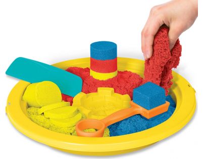 Kinetic Sand kýblik s náčiním a pieskom