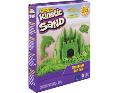 Spin Master Kinetic Sand neónový zelený 680g