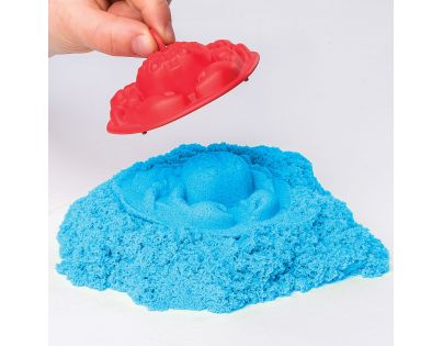 Kinetic Sand Piesočný zámok s formičkami 454 g modrý