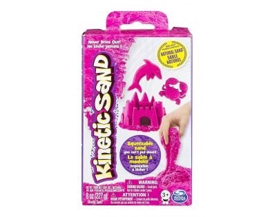 Kinetic Sand základné krabice s pieskom rôznych farieb 227g Ružová