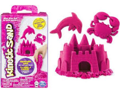 Kinetic Sand základné krabice s pieskom rôznych farieb 227g Ružová
