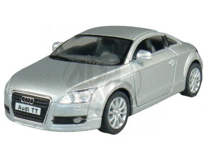 Kinsmart Auto Audi TT Coupé na zpětné natažení 13cm - Stříbrná