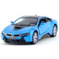 Kinsmart Auto BMW i8 - Modrá 2