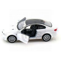 Kinsmart Auto BMW M3 Coupe na zpětné natažení 13cm - Bílá 2
