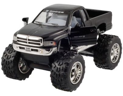 Kinsmart Auto Dodge Ram velká kola na zpětné natažení 12cm - Černá