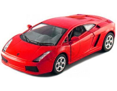 Kinsmart Auto Lamborghini Gallardo na zpětné natažení 12cm - Červená