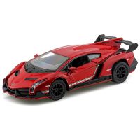 Kinsmart Auto Lamborghini na zpětné natažení 13 cm - Veneno červené Kinsmart Auto Lamborghini na zpětné natažení 13 cm - Veneno červené