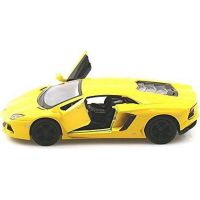 Kinsmart Auto Lamborghini na spätné natiahnutie 13 cm Aventador žlté 2
