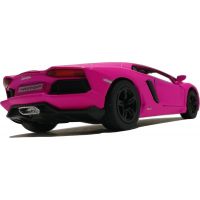 Kinsmart Auto Lamborghini na spätné natiahnutie 13 cm Aventador ružové 4