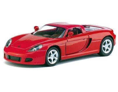 Kinsmart Auto Porsche Carrera GT kov 13cm na zpětné natažení