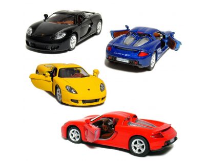 Kinsmart Auto Porsche Carrera GT kov 13cm na zpětné natažení
