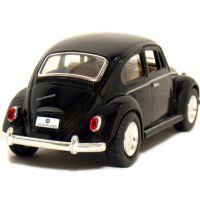 Kinsmart Auto Volkswagen Beetle na zpětné natažení - Černá 2