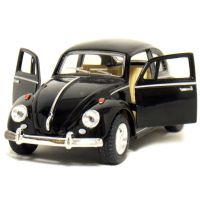 Kinsmart Auto Volkswagen Beetle na zpětné natažení - Černá 3