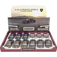 Kinsmart Lamborghini Huracan kov 12 cm bílé 5