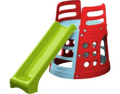 Marian Plast Šmykľavka s vežou a preliezačkou - Zelená skluzavka - Poškodený obal