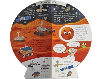 Pexi Knížka Rozkládací globus Vesmír CZ verzia