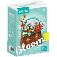 KOCO Stavebnica mini KOCO Kvetina v kabelke plast