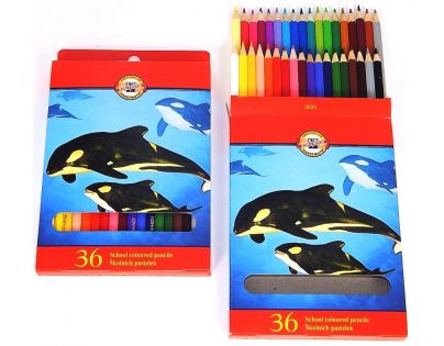 Koh-i-noor Súprava pasteliek školských 36 ks zvieratá kosatky