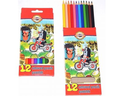 Koh-i-noor Sada pasteliek školských 12 ks Krtko na motorke