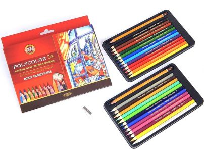 Koh-i-noor Sada umeleckých pasteliek Polycolor 24 ks