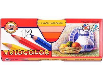 Koh-i-noor Sada trojbokých pasteliek 12 ks 10,4 mm