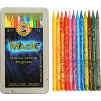 Koh-i-noor Sada ceruziek pastelových v laku Magic 12 ks