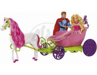 Simba 5765782 - Disney kočár s koněm pro Šípkovou Růženku