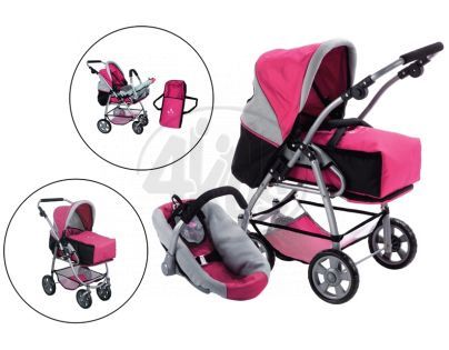 Kočárek ROYAL a autosedačka pro panenky 30