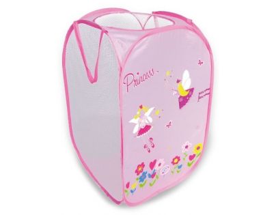 Koš na hračky Princess růžový