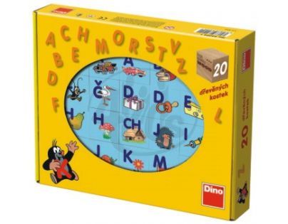 DINO 642041 - Kostky Krtkova abeceda (20 ks)