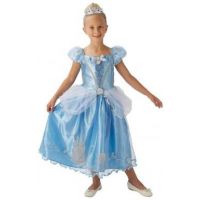 Kostým Disney Popoluška s trblietavými ozdobami a korunkou veľkosť S Kostým Disney Popoluška s trblietavými ozdobami a korunkou veľkosť S