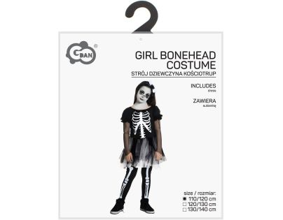 Kostým Kostlivec dievčenskú 110-120 cm
