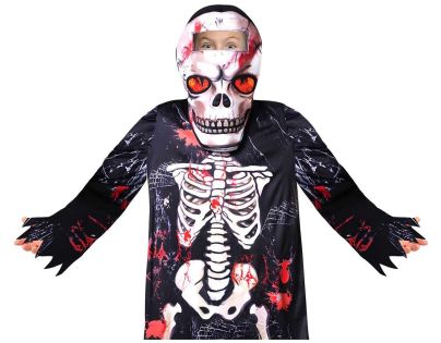 Kostým Kostlivec s maskou chlapčenskou 130-140 cm