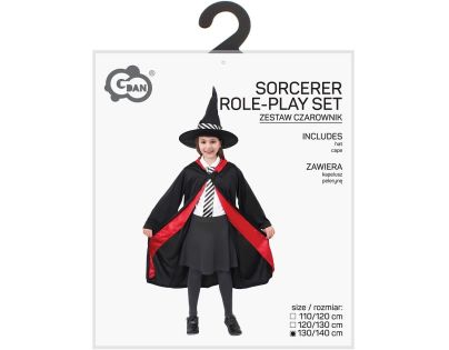 Kostým Kúzelník-Kúzelníčka 130-140 cm
