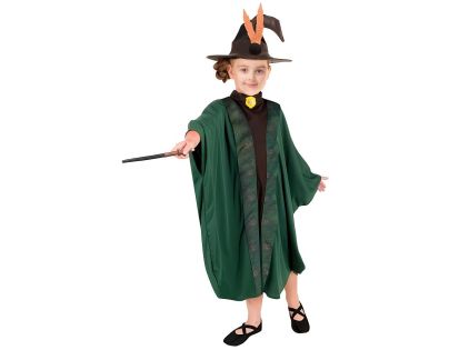 Kostým Kúzelník-Kúzelníčka zelený 110-120 cm
