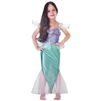 Kostým Morská víla zelený 130-140 cm
