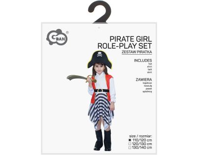 Kostým Pirátka dievčenskú 110-120 cm