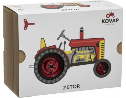Kovap Traktor Zetor červený kovové disky