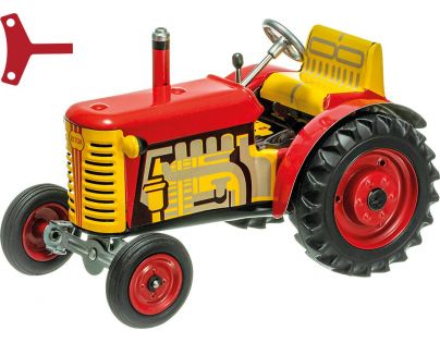Kovap Traktor Zetor červený kovové disky