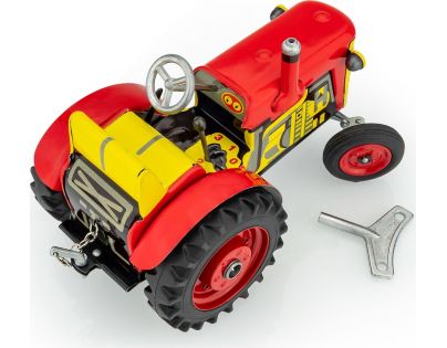 Kovap Traktor Zetor červený kovové disky