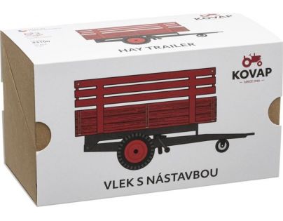 Kovap Vlek jednoosý s nadstavbou