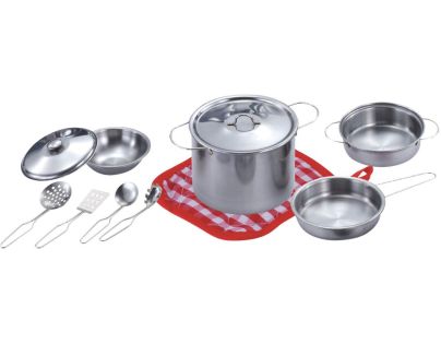 Kovová sada riadu s príslušenstvom 11 ks