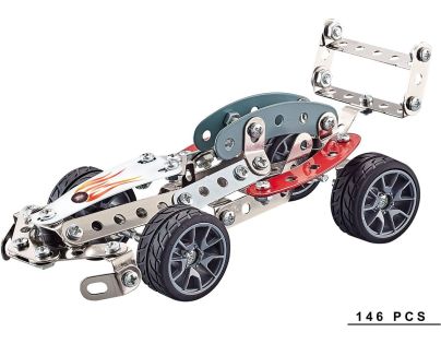 Kovová stavebnica 146 ks - Závodné auto