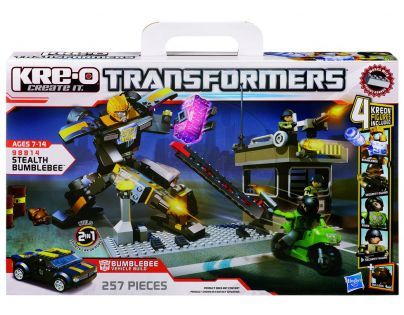 Hasbro 98814 - Kre-O Transformers Stavebnice Bumblebee S Bezpěčnostní Stanicí