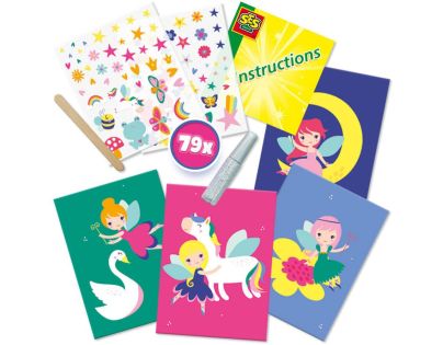 Kreatívna sada obtlačkov a trblietok