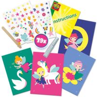 Kreatívna sada obtlačkov a trblietok