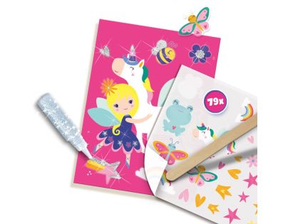 Kreatívna sada obtlačkov a trblietok